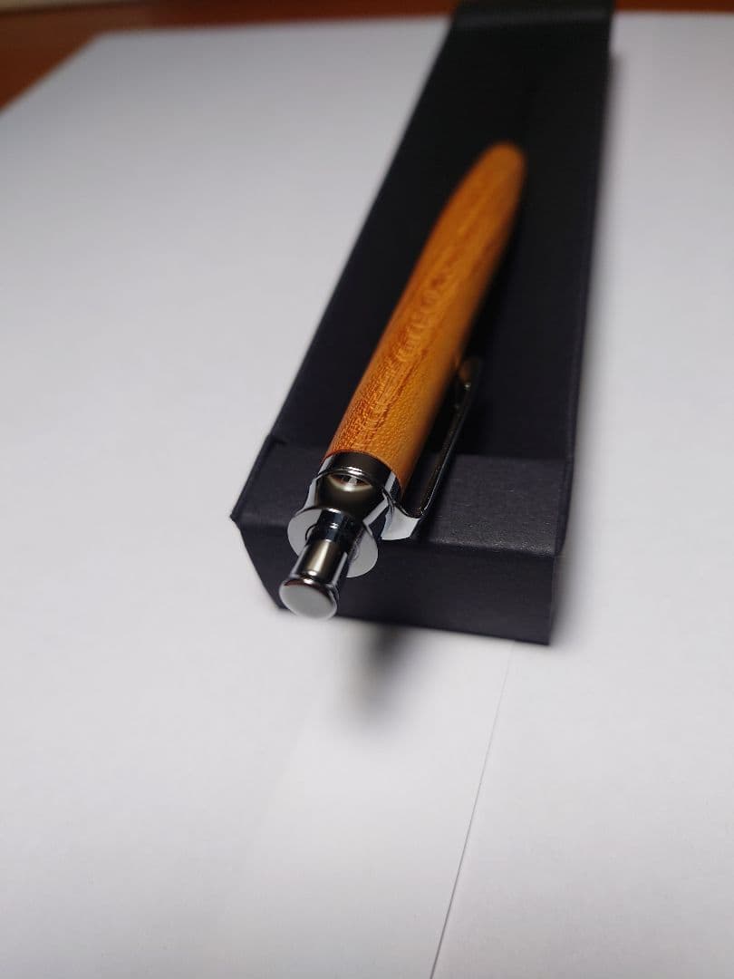未使用　RED LINE PEN ケヤキ　シャープペンシル　オリジナル金具