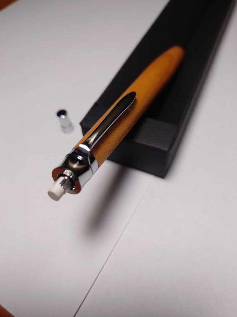 未使用　RED LINE PEN ケヤキ　シャープペンシル　オリジナル金具