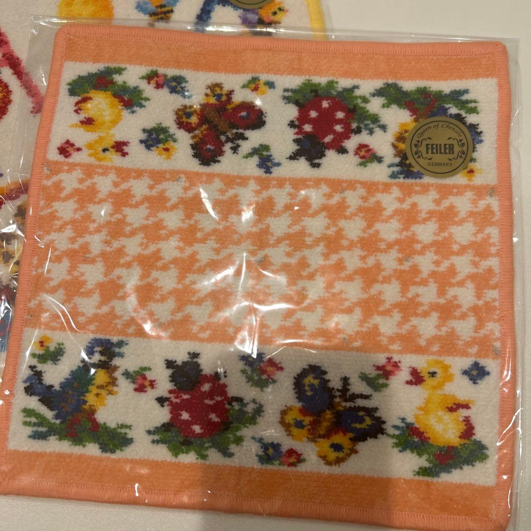 FELTIER カラフルタオルハンカチ 3枚セット