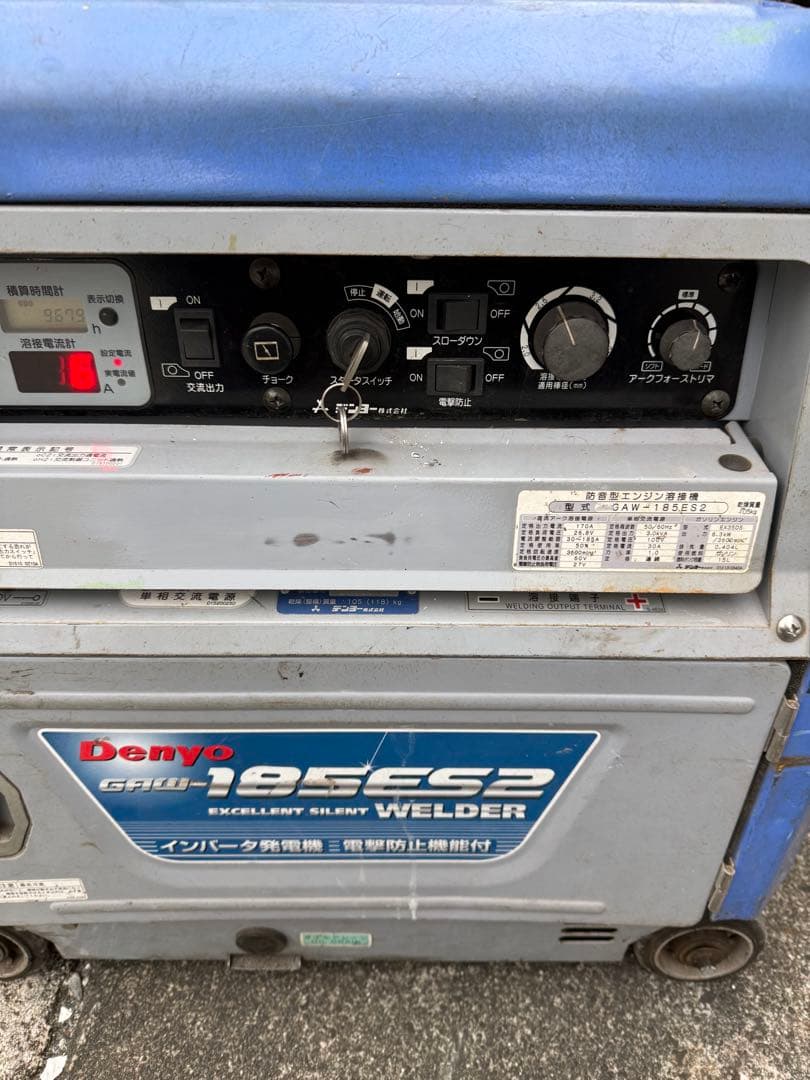 Denyo GAW-185ES2 溶接機 発電機　ヴェルダー　インバーター送料込