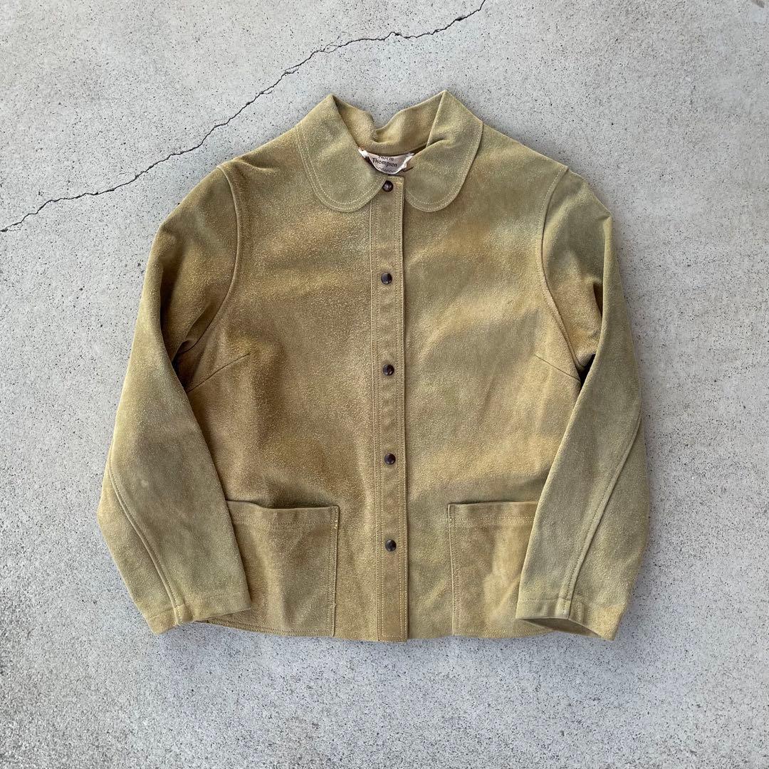 珍品◎NORM THOMPSONヴィンテージ60sスエードレザージャケット黄色