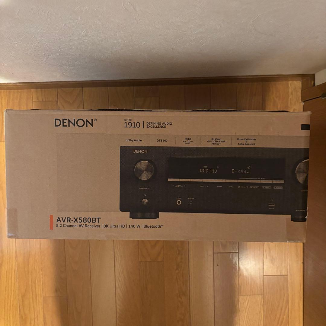 【新品未開封】DENON デノンAVR-X580BT AVアンプ　レシーバー