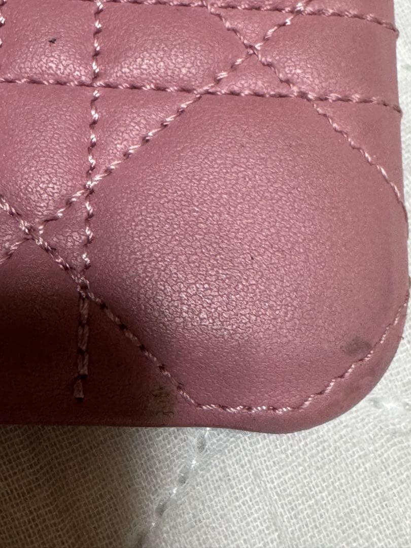 正規Christian Dior ピンク　ラムスキンiPhoneケース