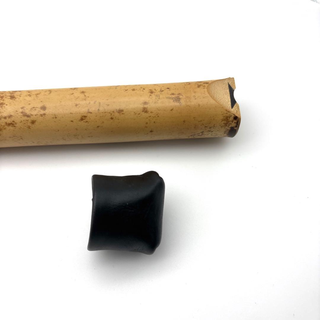 【美品】尺八　琴古流　バチ型　銘あり　竹治　1尺6寸　5孔　和楽器　唄口五号