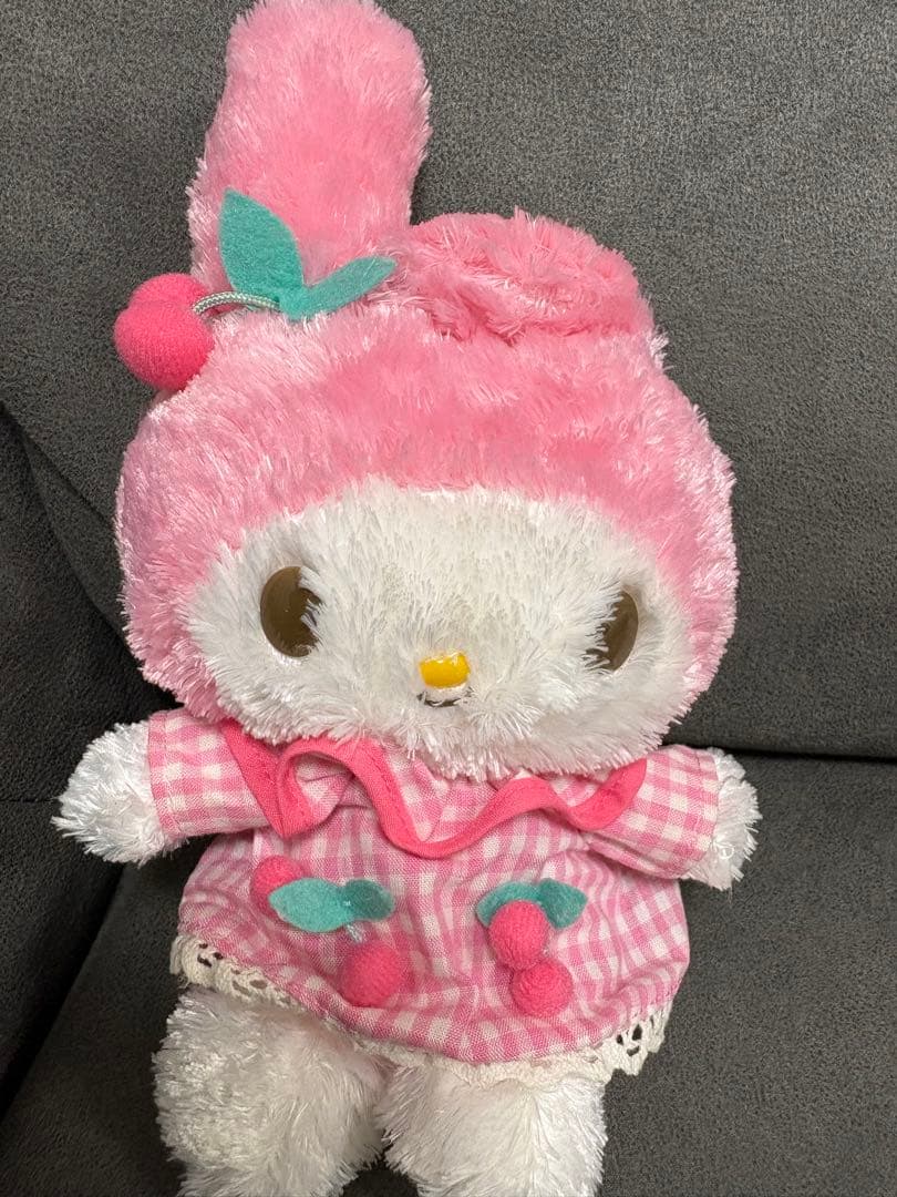 【美品】マイメロディー ぬいぐるみ 2009 クタクタドール　さくらんぼモチーフ