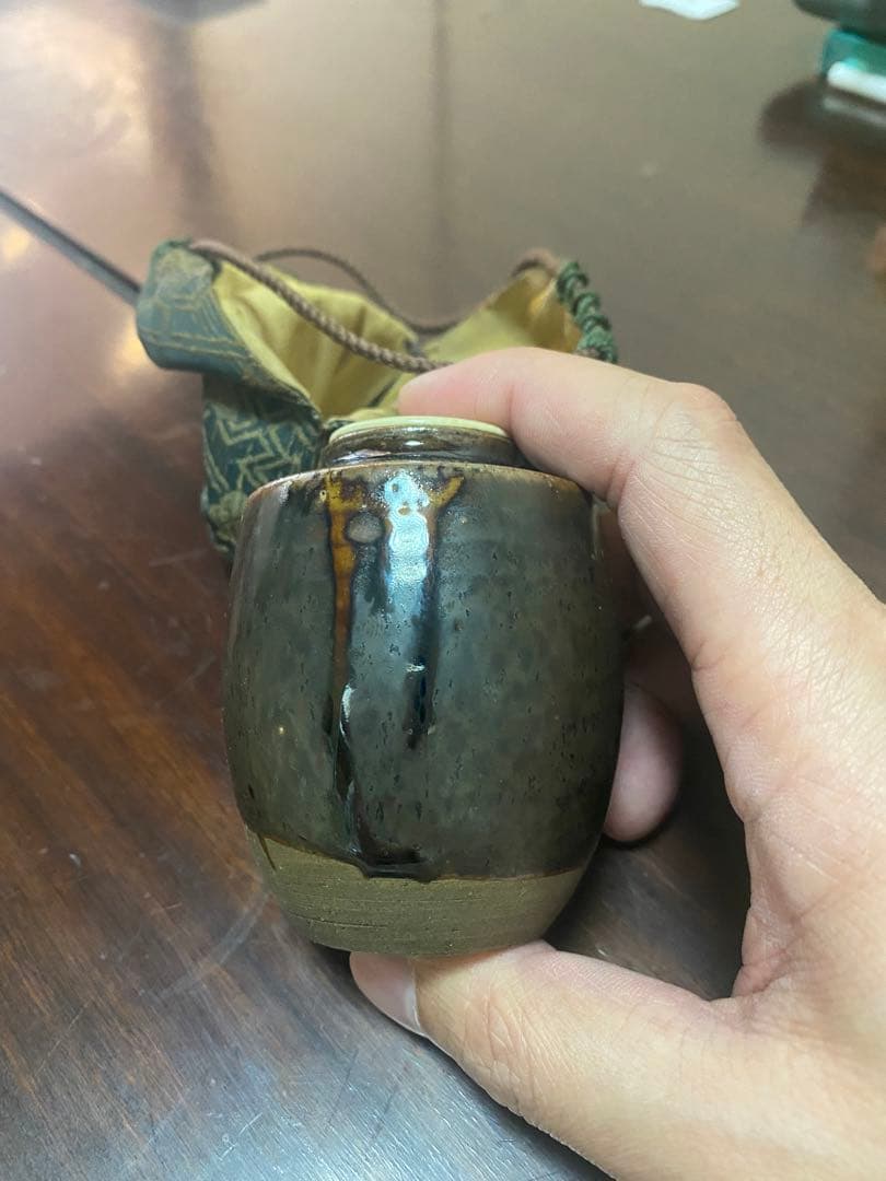 古瀬戸　茶入　茶道具　江戸時代