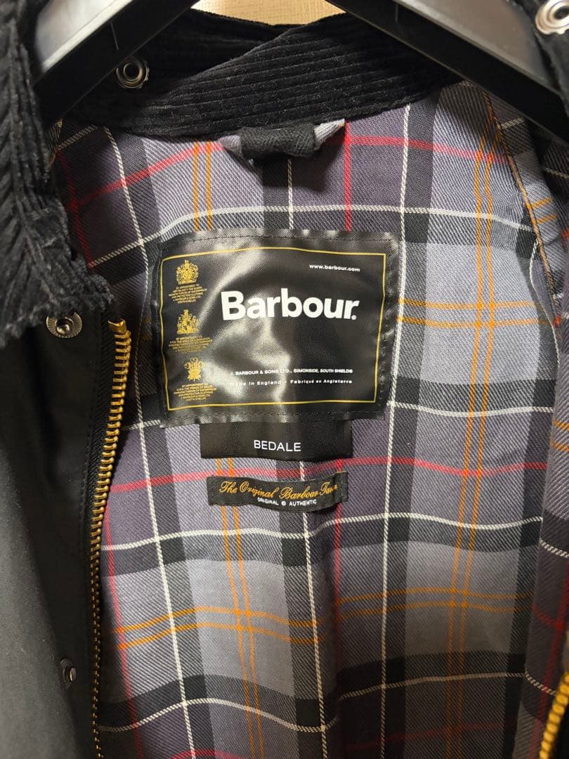 Barbour BEDALE ブラック バブアー　ビデイル　サイズ38