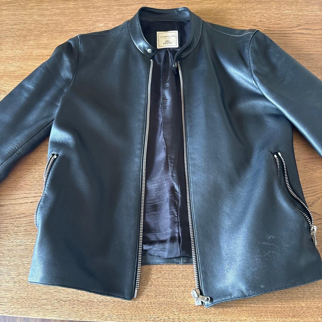 め*✨様 ブラックレザー シングルライダースジャケット