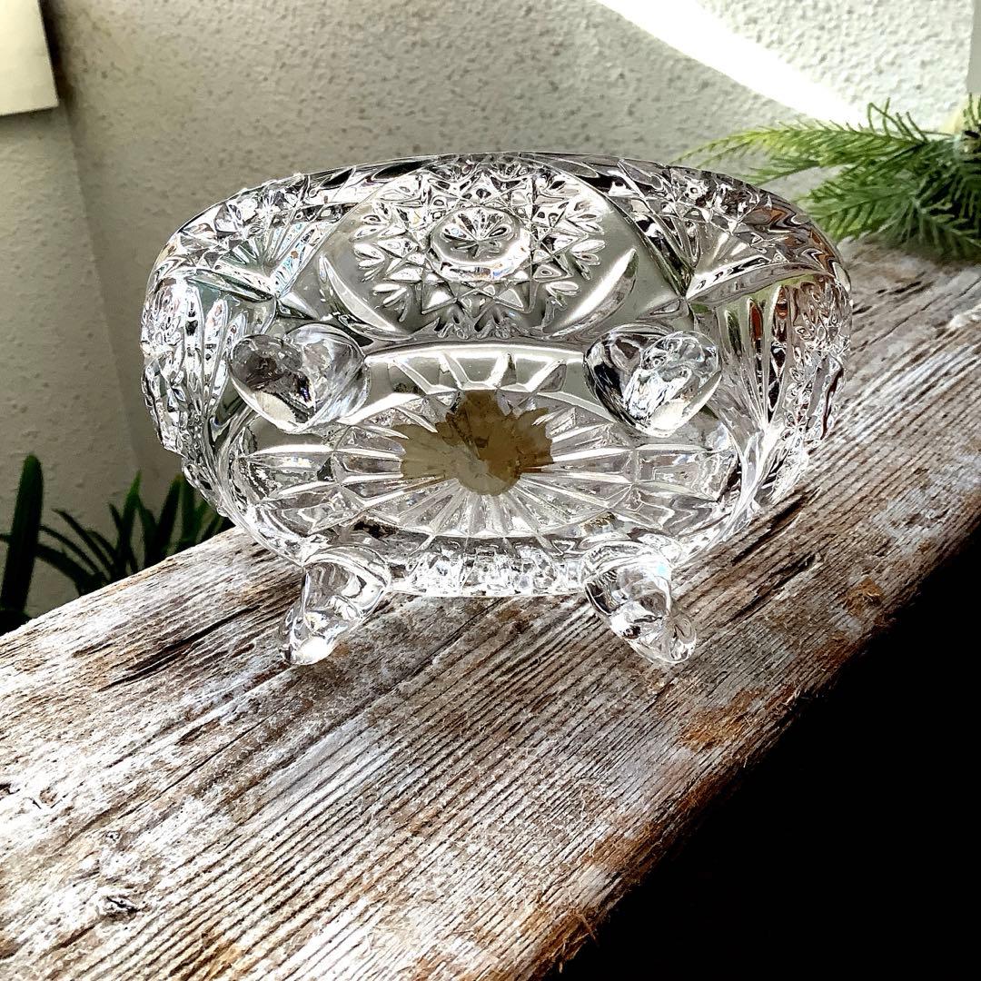 Anna Hutte/アンナヒュッテ　クリスタルコンポート　ヴィンテージ