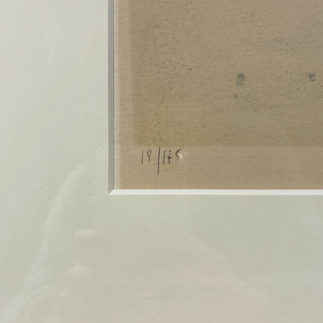 ジャン・ジャンセン「木立」樹木 リトグラフ 大作 直筆サイン入り フランス