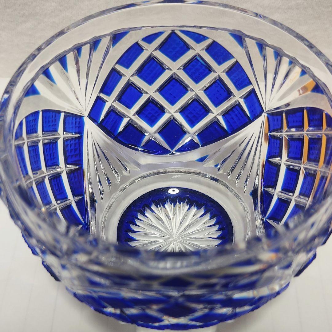 美品☆薩摩切子 小付鉢 （切子 江戸切子 薩摩切子）