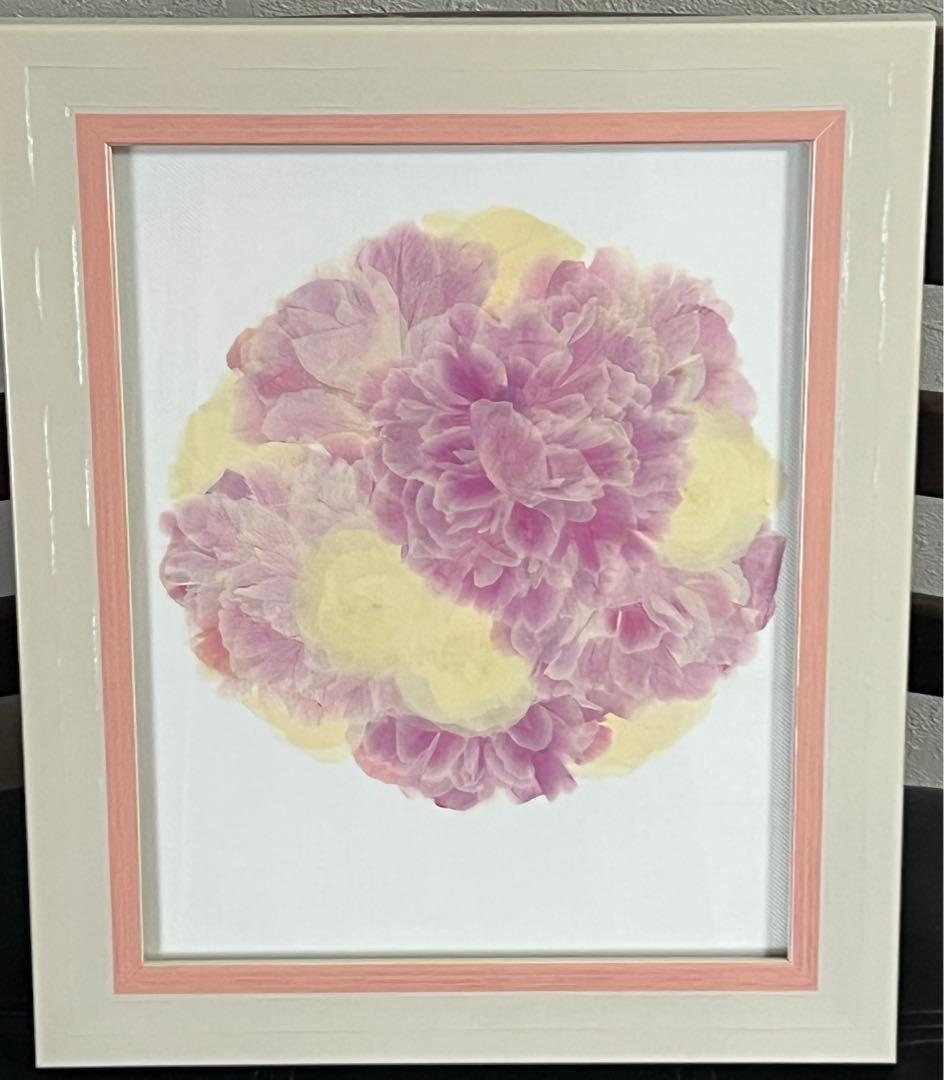 押花アート ブーケ 額付き プレスフラワー