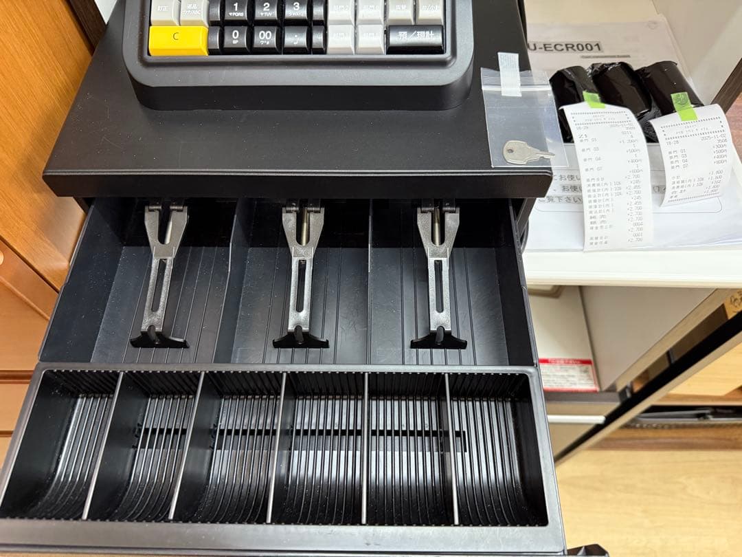 特売　美品　USEN Uレジ ブラック レジ機能付きU-ECR001