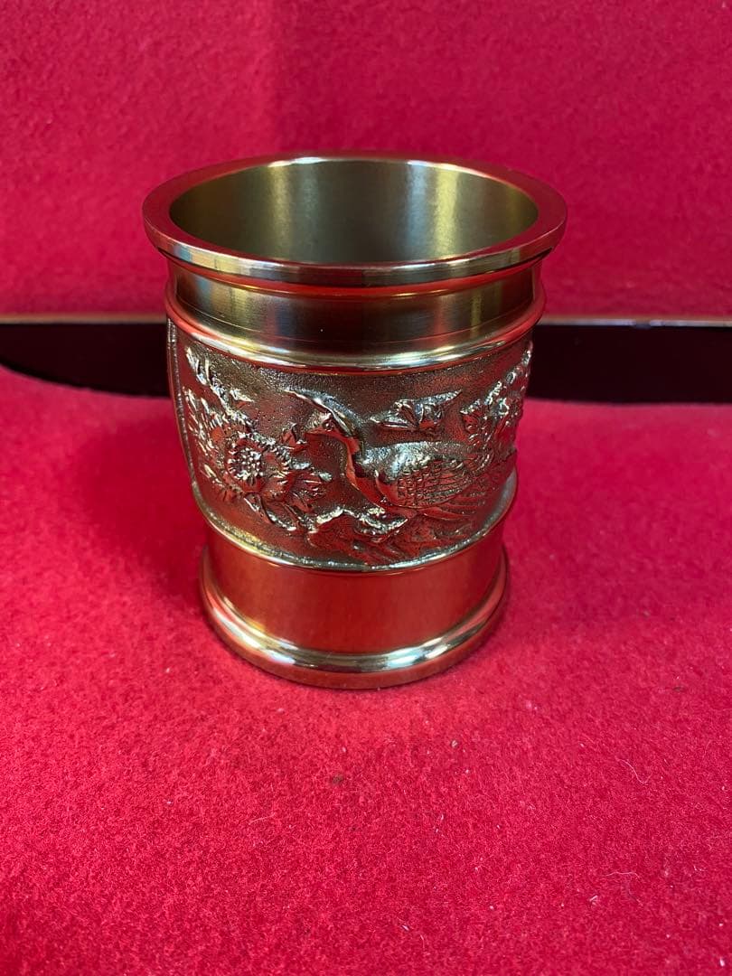 彫金彫　鉛筆立て