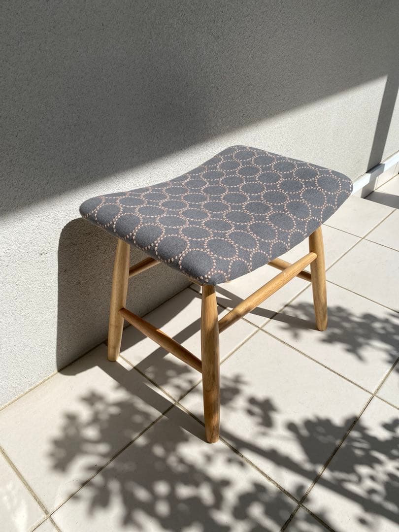 ミナペルホネン タンバリン dop グレー スツール ハンドメイド