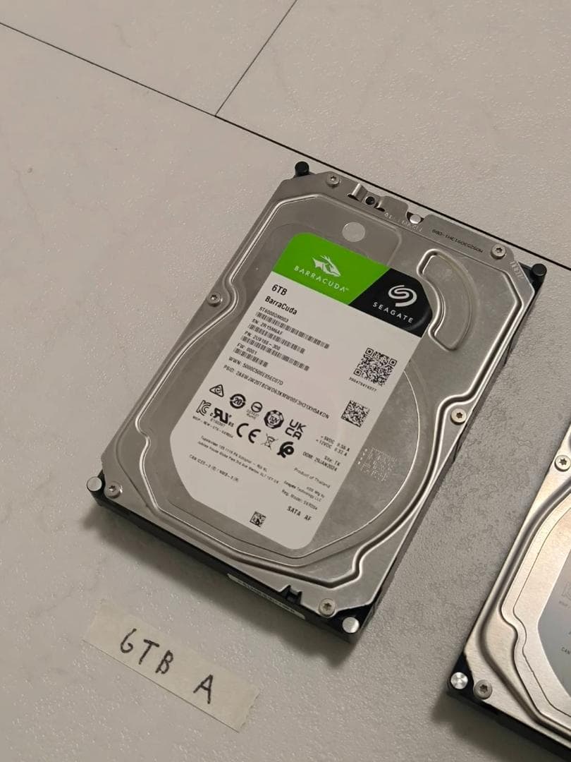 [合計16TB] HDD まとめ売り Seagate 4TB + 6TB×2