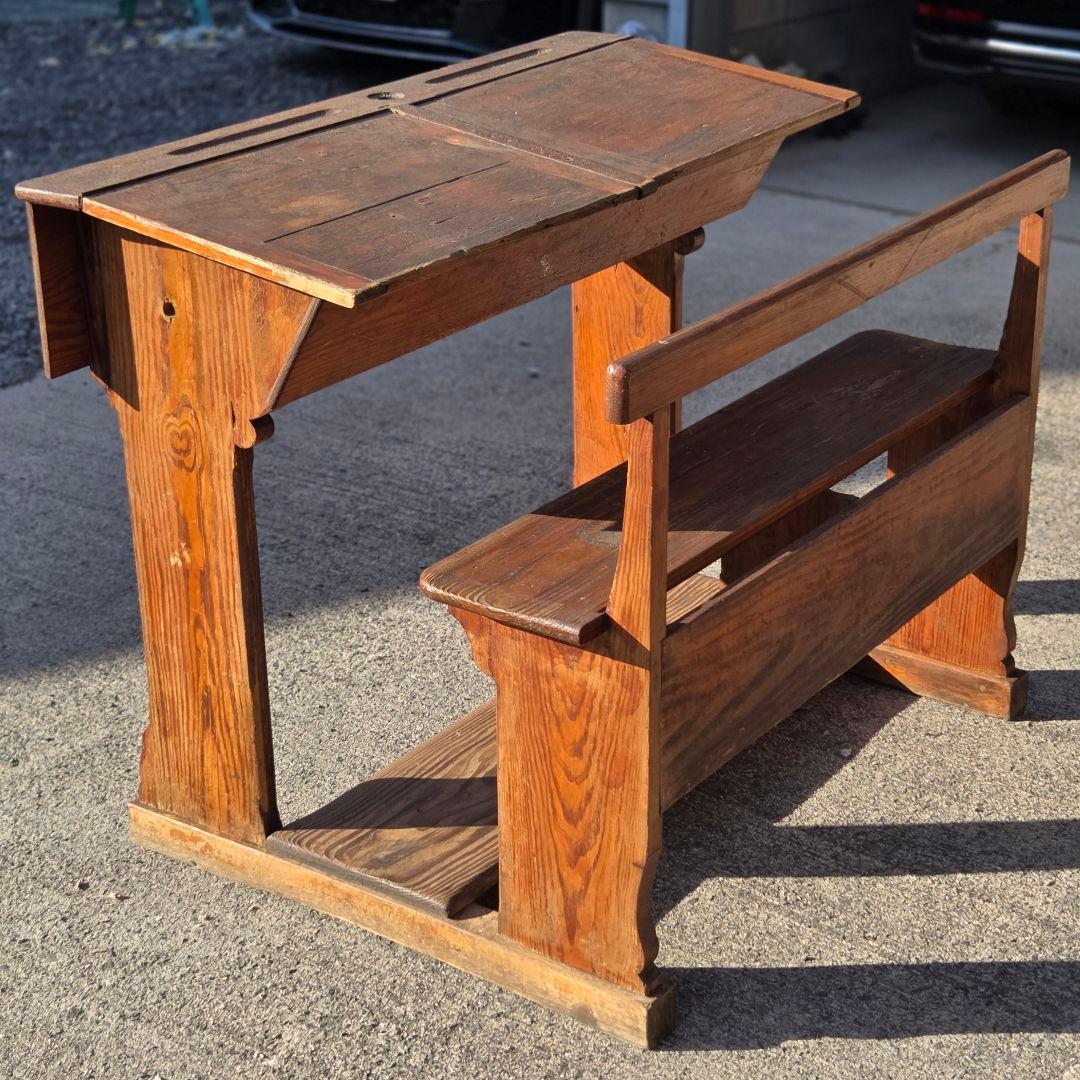 リペア 未使用 ヨーロッパ製 アンティーク デスク チェア 【送料込み】