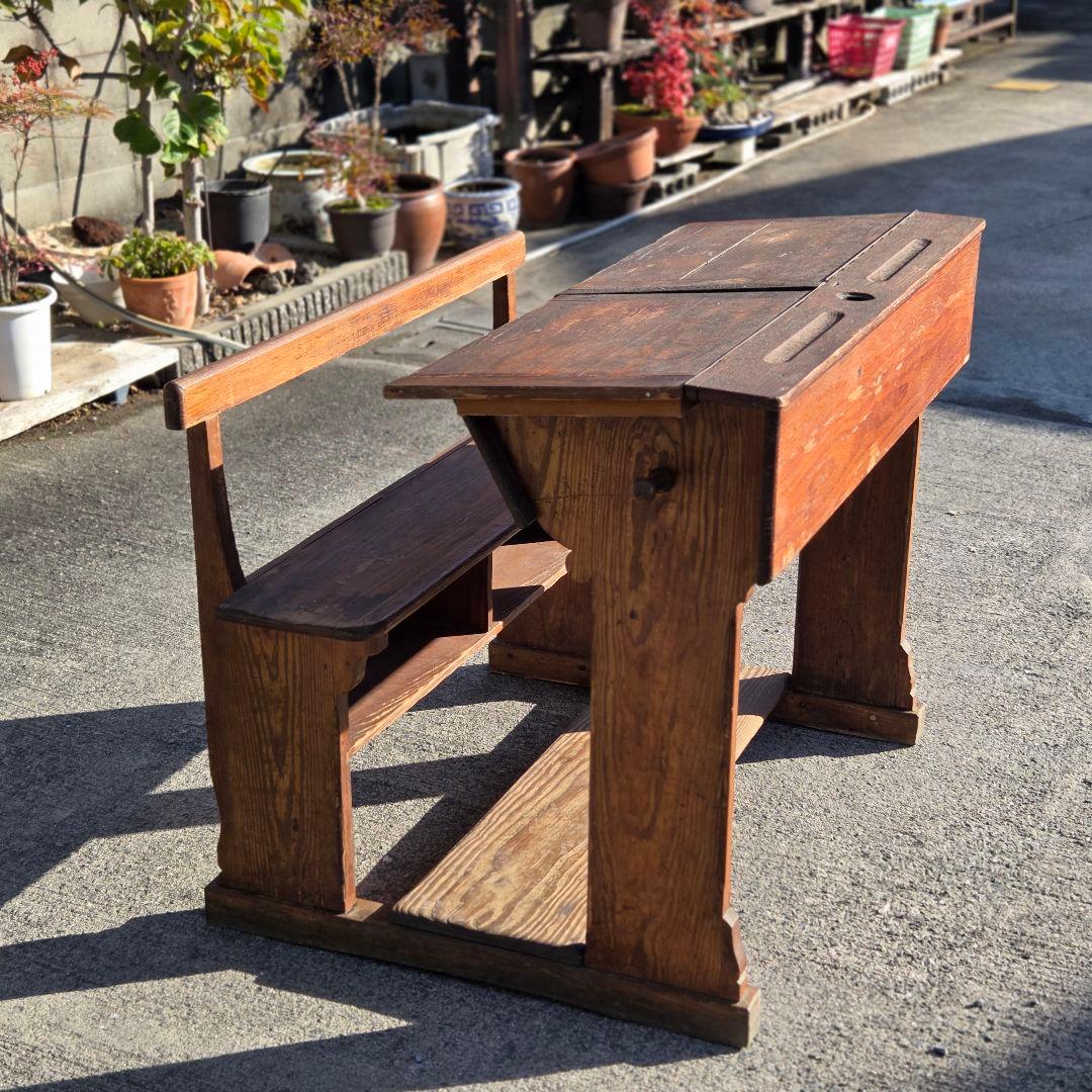 リペア 未使用 ヨーロッパ製 アンティーク デスク チェア 【送料込み】