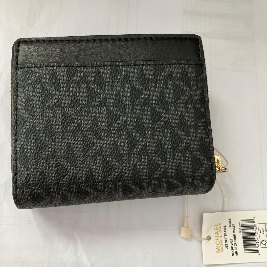 MICHAEL KORS JET SET TRAVEL 二つ折り財布 ブラック