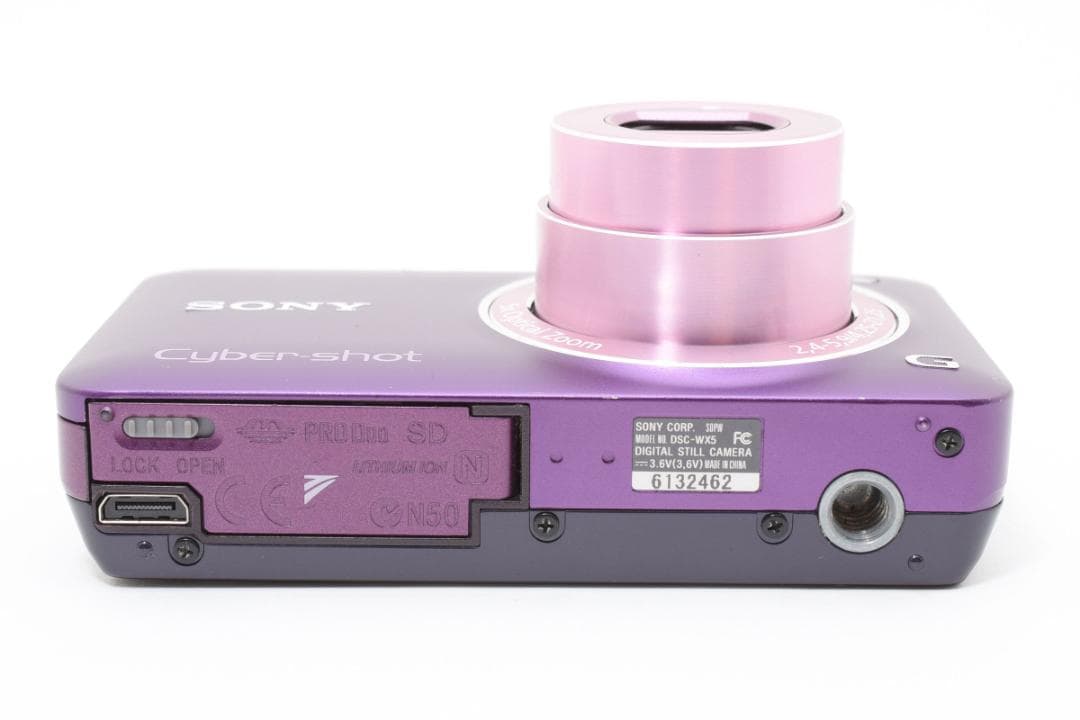 【美品】SONY Cyber-shot DSC-WX5 バイオレット　動作確認済