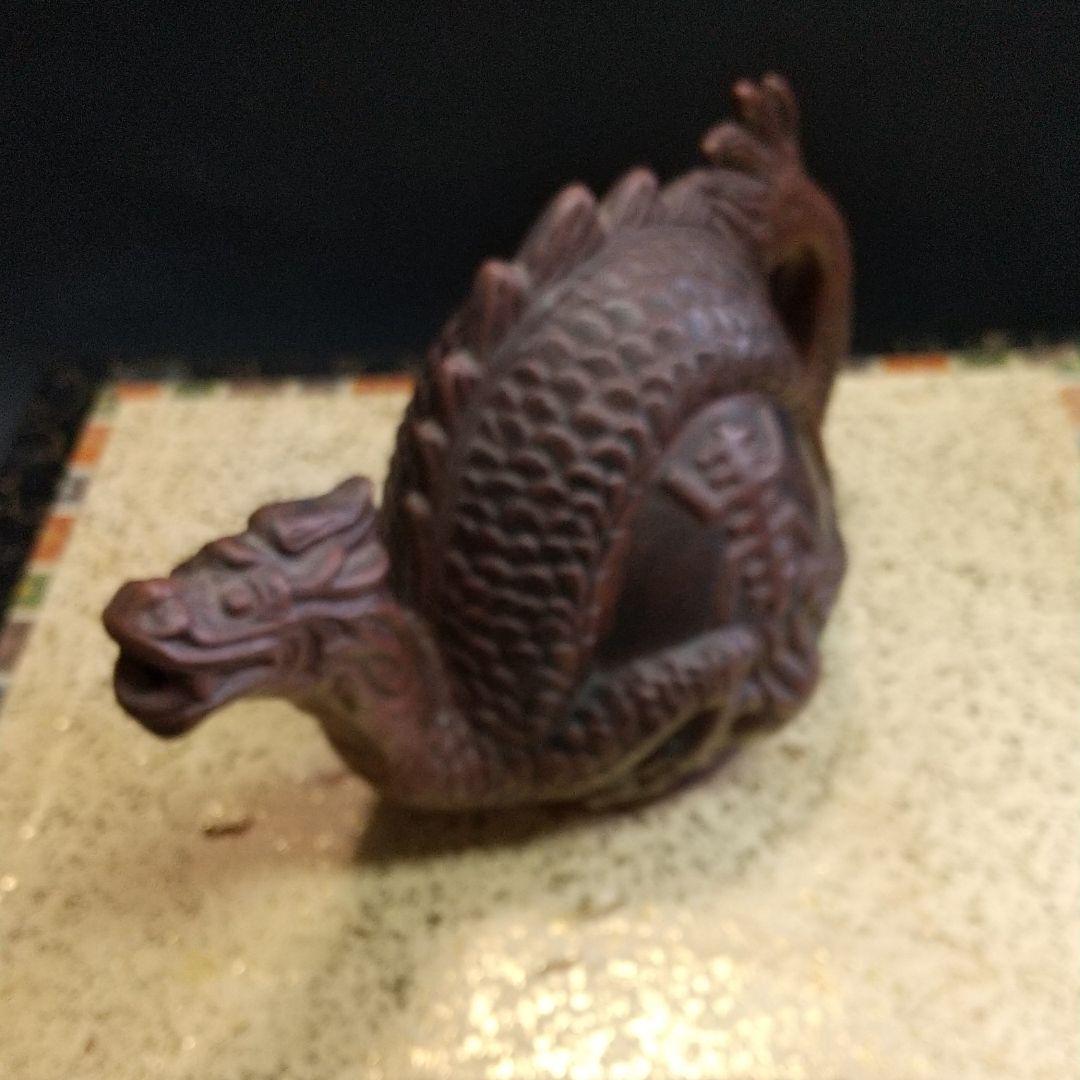 ※中国古美術/朱泥南瓜鼠紋茶壺/(底款有り)他2点/