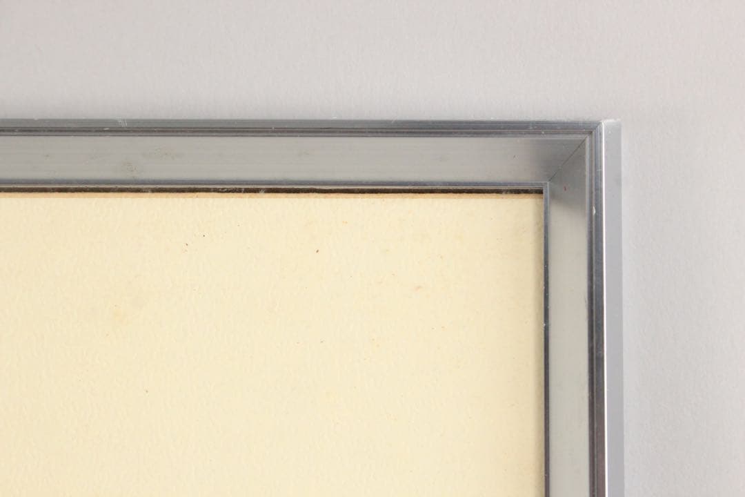 No5085 額装　ヘンリー杉本　遮光器土偶図　1970年　直筆サイン　送料無料