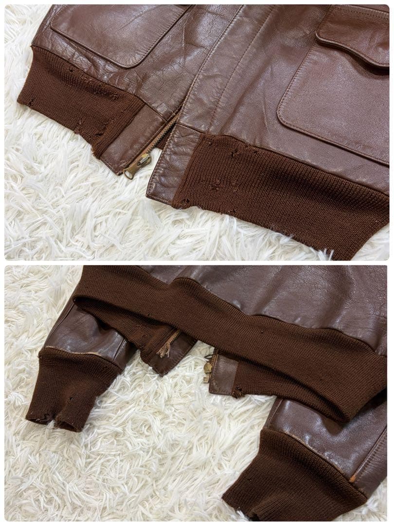 ザリアルマッコイズ ホースハイド A-2 レザージャケット 旧マッコイ36 茶色