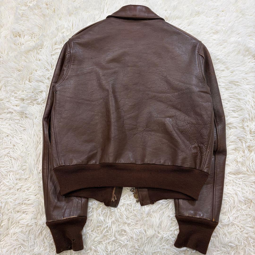 ザリアルマッコイズ ホースハイド A-2 レザージャケット 旧マッコイ36 茶色