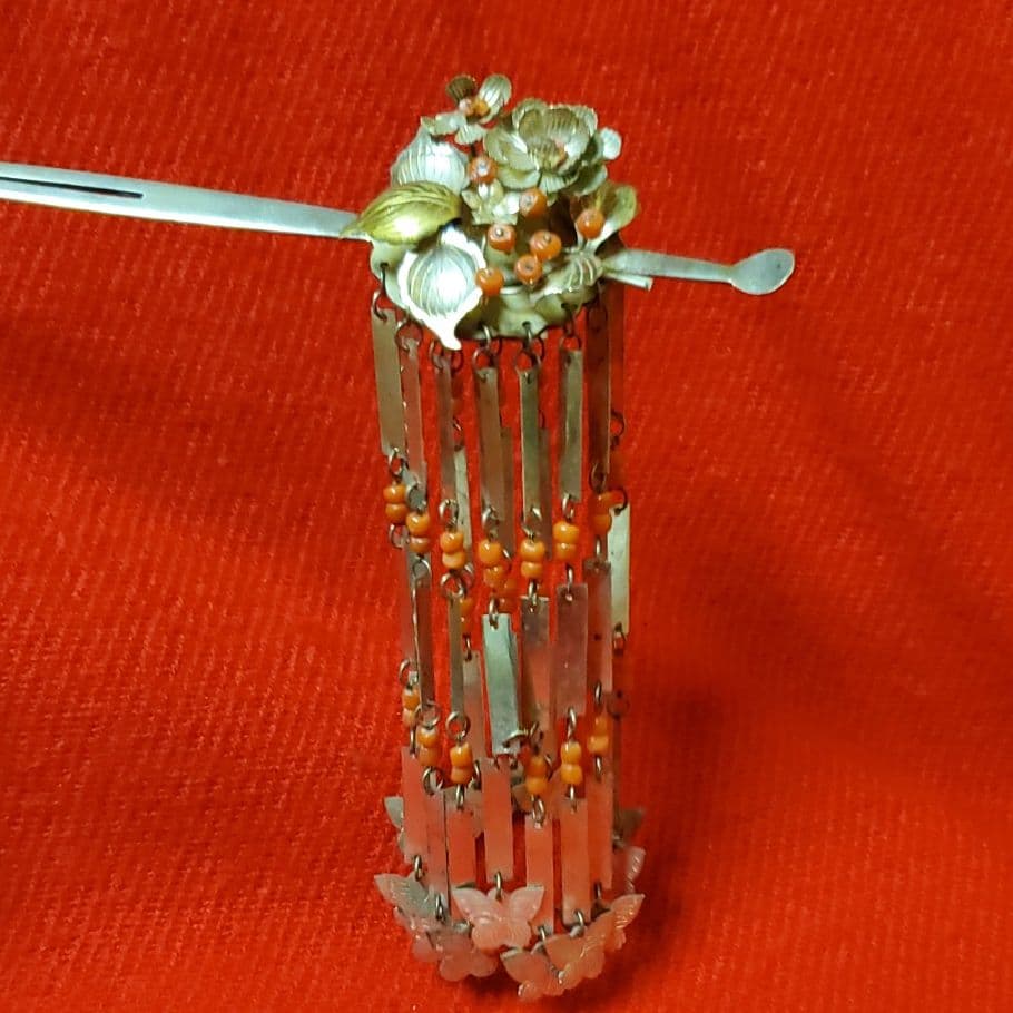 希少！レア！大振りビラ簪