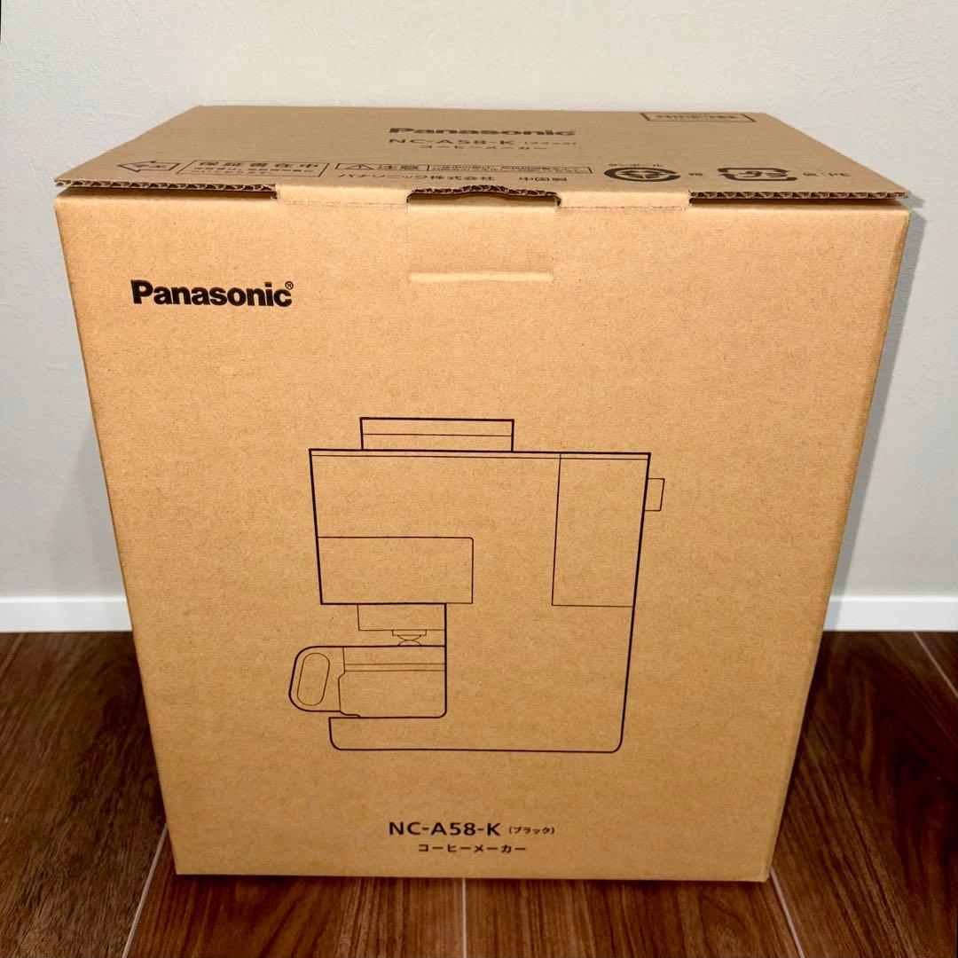 【新品】Panasonic 全自動コーヒーメーカー NC-A58-K ブラック