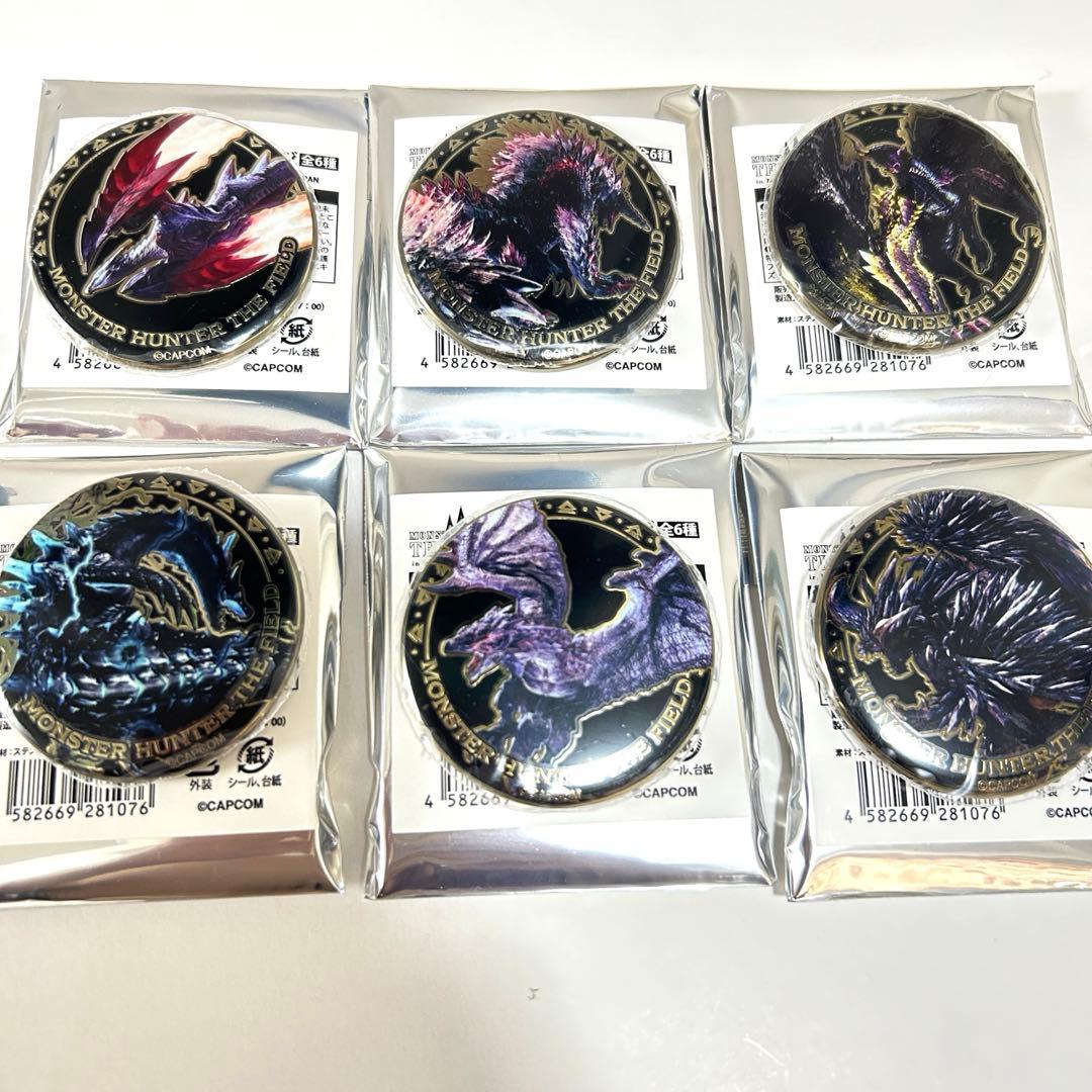 モンスターハンター　メタル缶バッジ　6個セット　コンプリート　ニジゲンノモリ