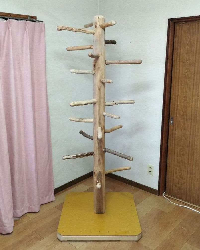 【大型鳥さん用】179.5cm眺め抜群♬ドッシリ重いバードスタンド