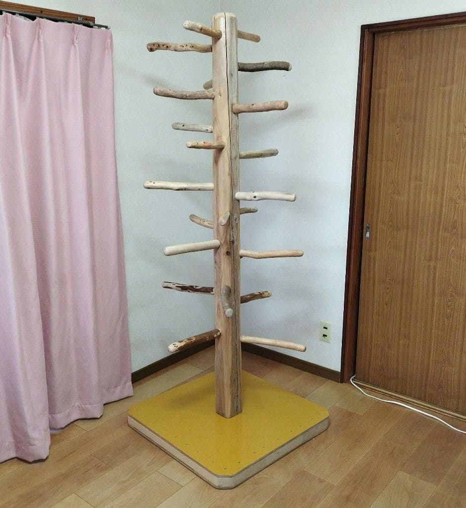 【大型鳥さん用】179.5cm眺め抜群♬ドッシリ重いバードスタンド