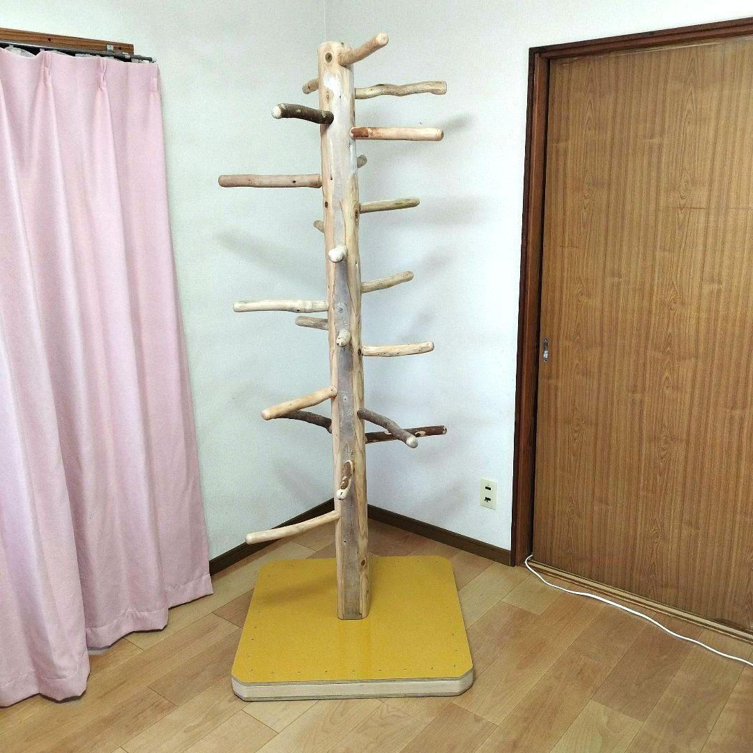 【大型鳥さん用】179.5cm眺め抜群♬ドッシリ重いバードスタンド