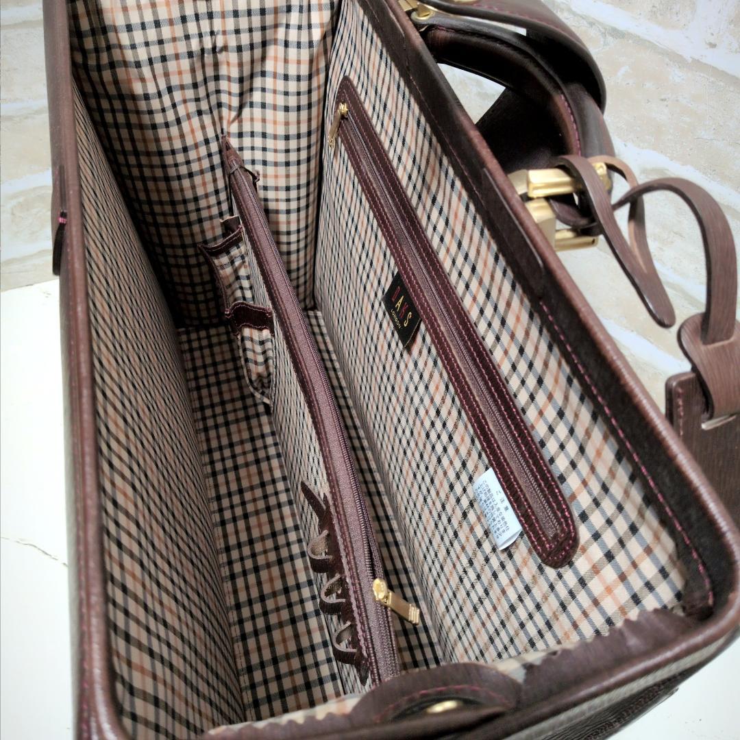 ★DAKS【ダックス】ダレスバッグ/ビジネスバッグ ボルドー ACE製 希少