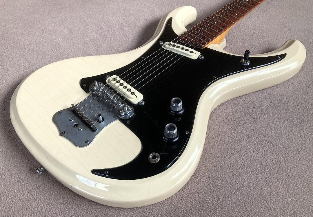 ギター GUYATONE LG150T MOSRITE STYLE WHITE 60s