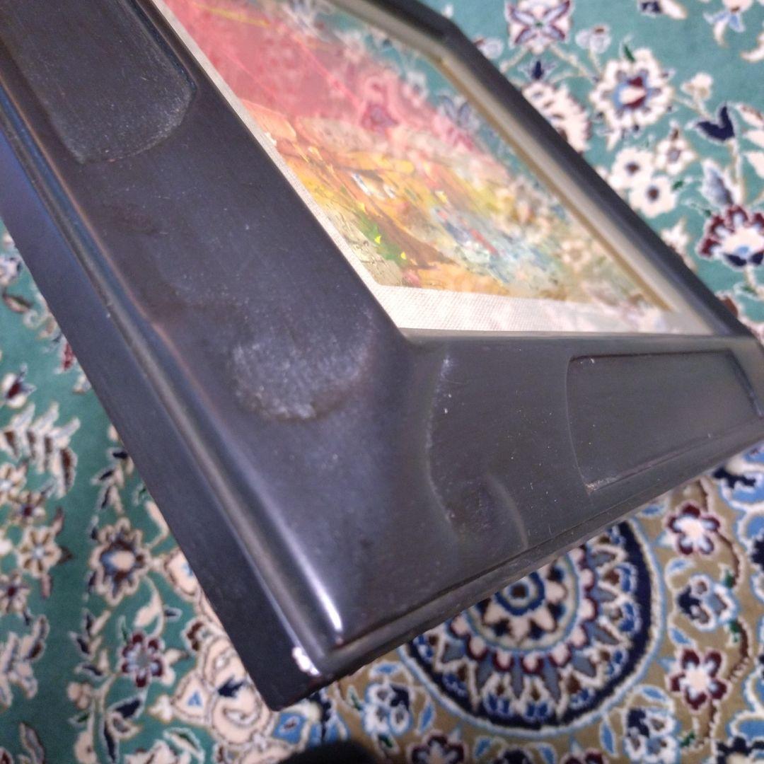 松井ヨシアキ パリのカフェ 夜のカフェF3 肉筆画 油絵 風景画 油彩画 洋画