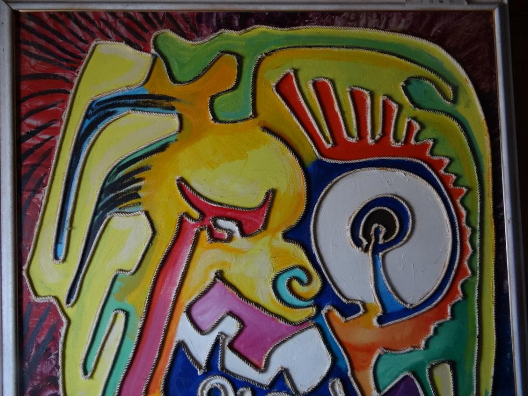 60号油彩【Explosion of the frustration溜飲嘔吐】