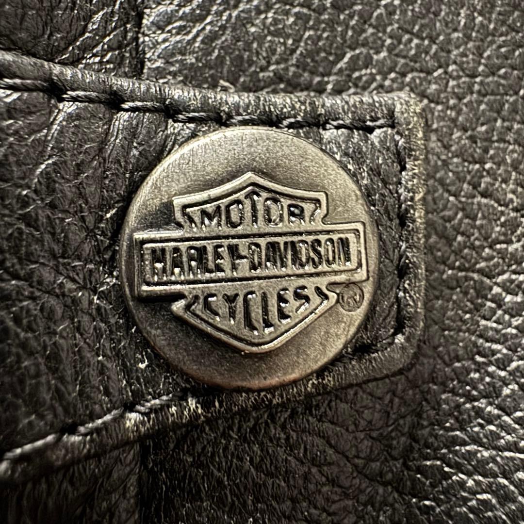 【希少品】harley-davidson L ライダースジャケット　牛革　黒