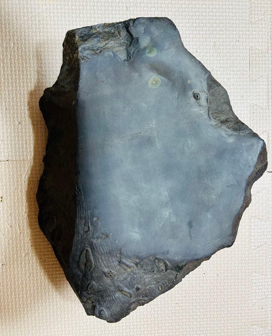 中国・書道具/名石 清時代文房四宝端渓硯/魚脳凍・天青色、赤紫色咽脂暈Y106