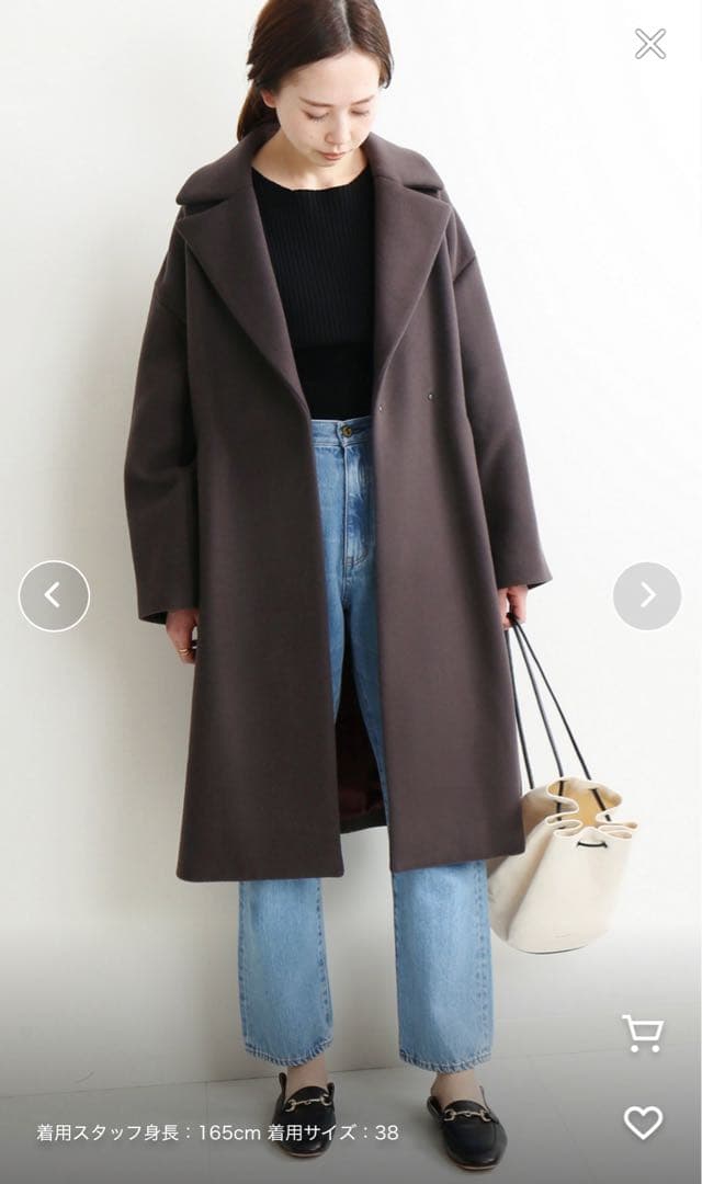 美品✨IENA　オーバーチェスターコート　マンテコ　38　9号　Mサイズ