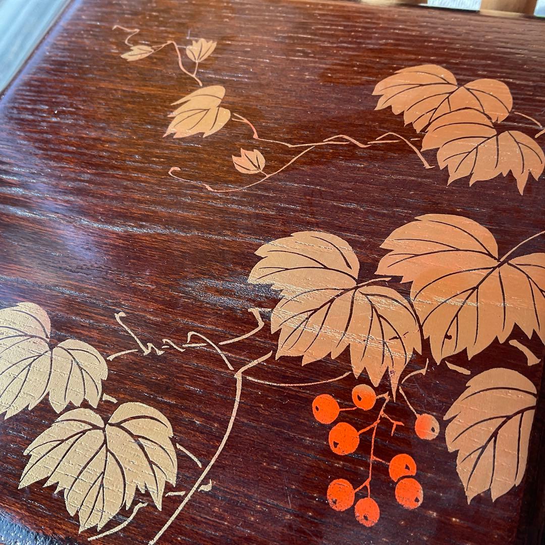 木製重箱 金箔装飾