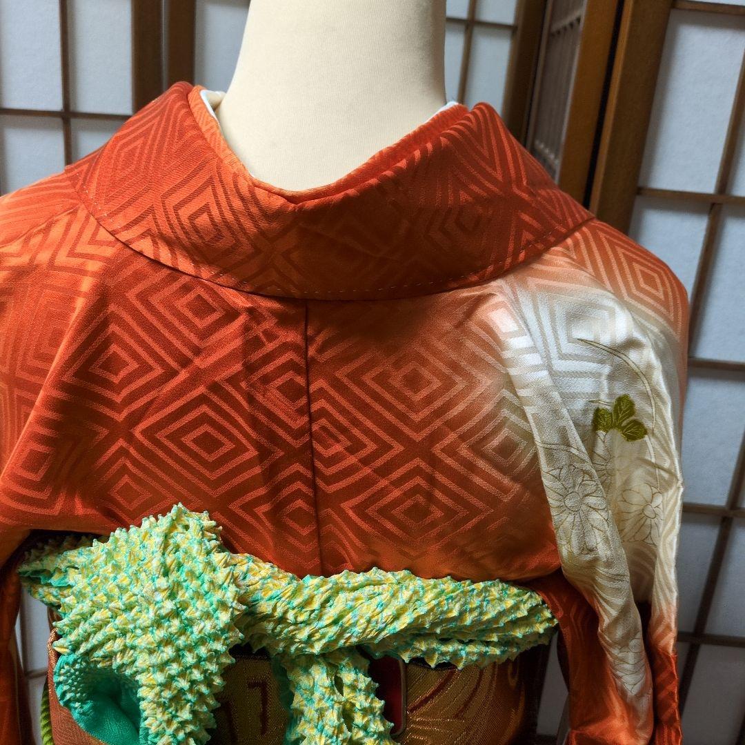 161センチ格式ある振袖帯セット　　正絹