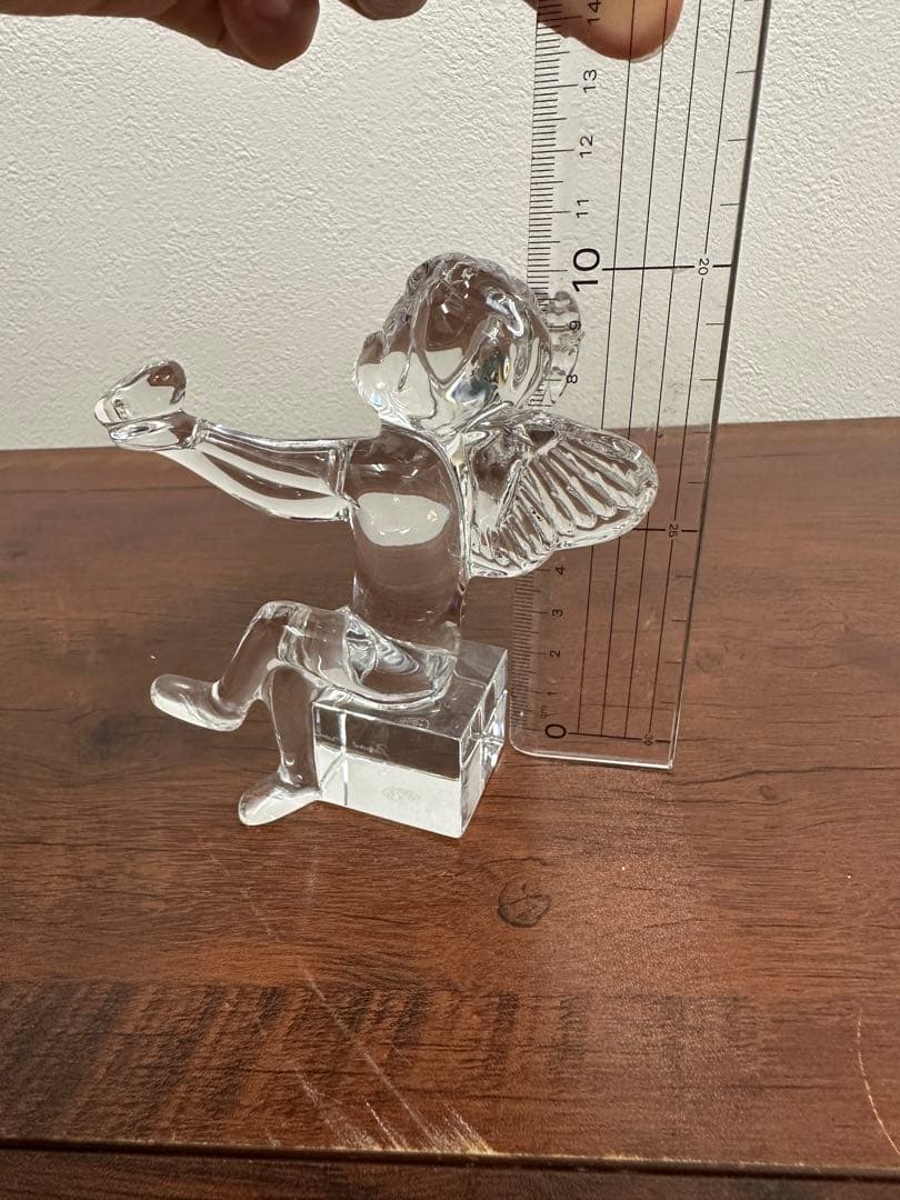 ★美品★バカラ 天使 オブジェ 透明感あふれるクリスタル置物