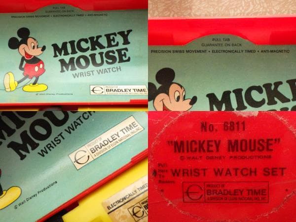 【限定値下】激レア★箱付【1970年代】ディズニー ミッキーマウス 手巻き腕時計