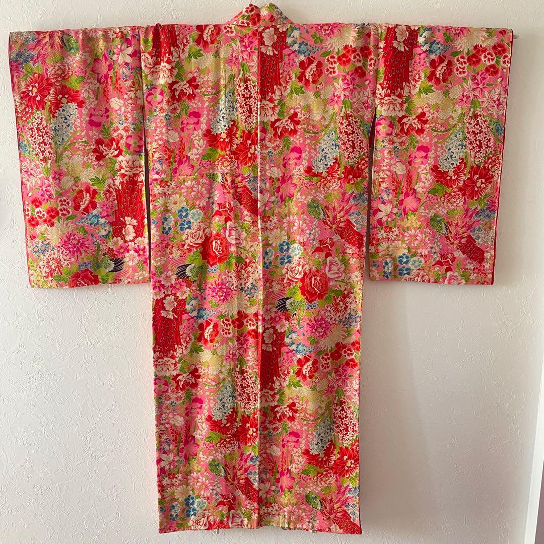 美品　アンティークお着物　7歳　七五三