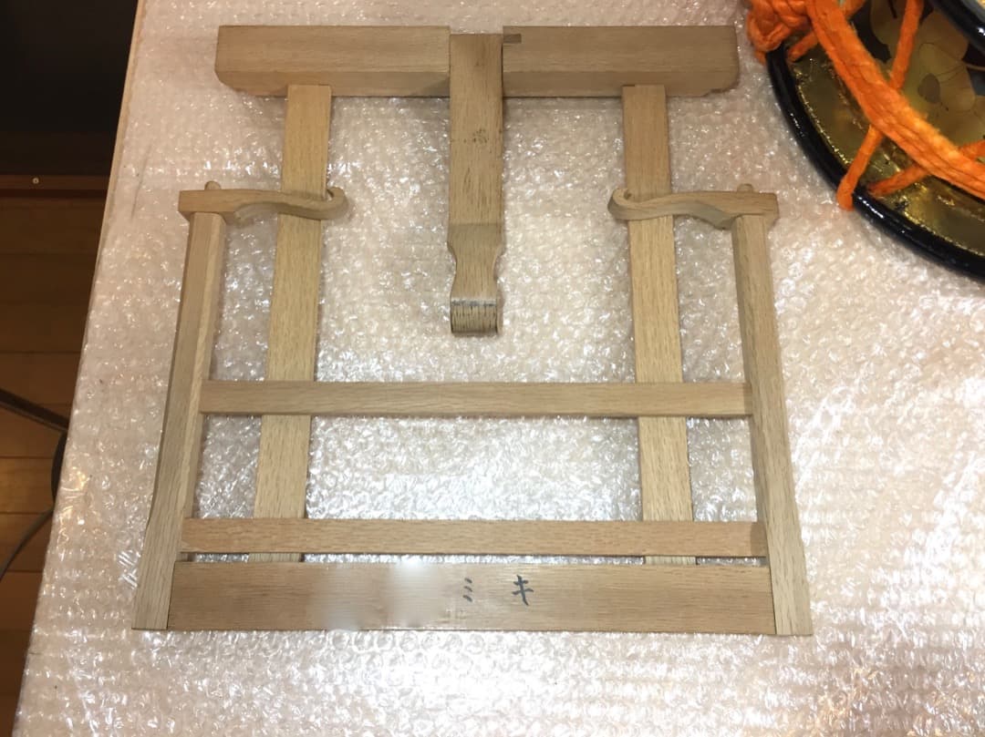 締太鼓 セット 約35cm 和楽器 蒔絵 小型和太鼓2個 締太鼓台 撥4本 付き