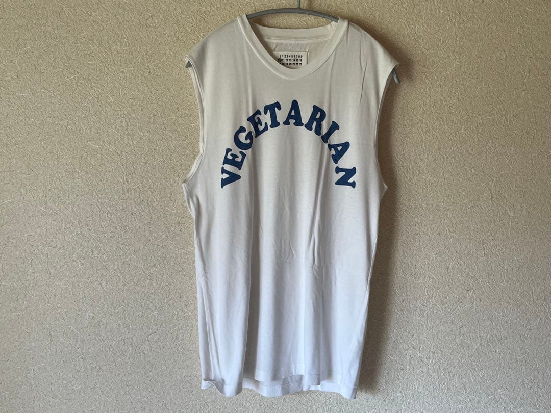 レア マルジェラ本人期2007ss ノースリーブTシャツここのえ ベジタリアン