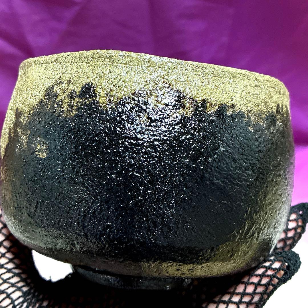 【茶盌】光悦✨黒楽 『時雨』桂窯✨作者：伊藤 桂楽