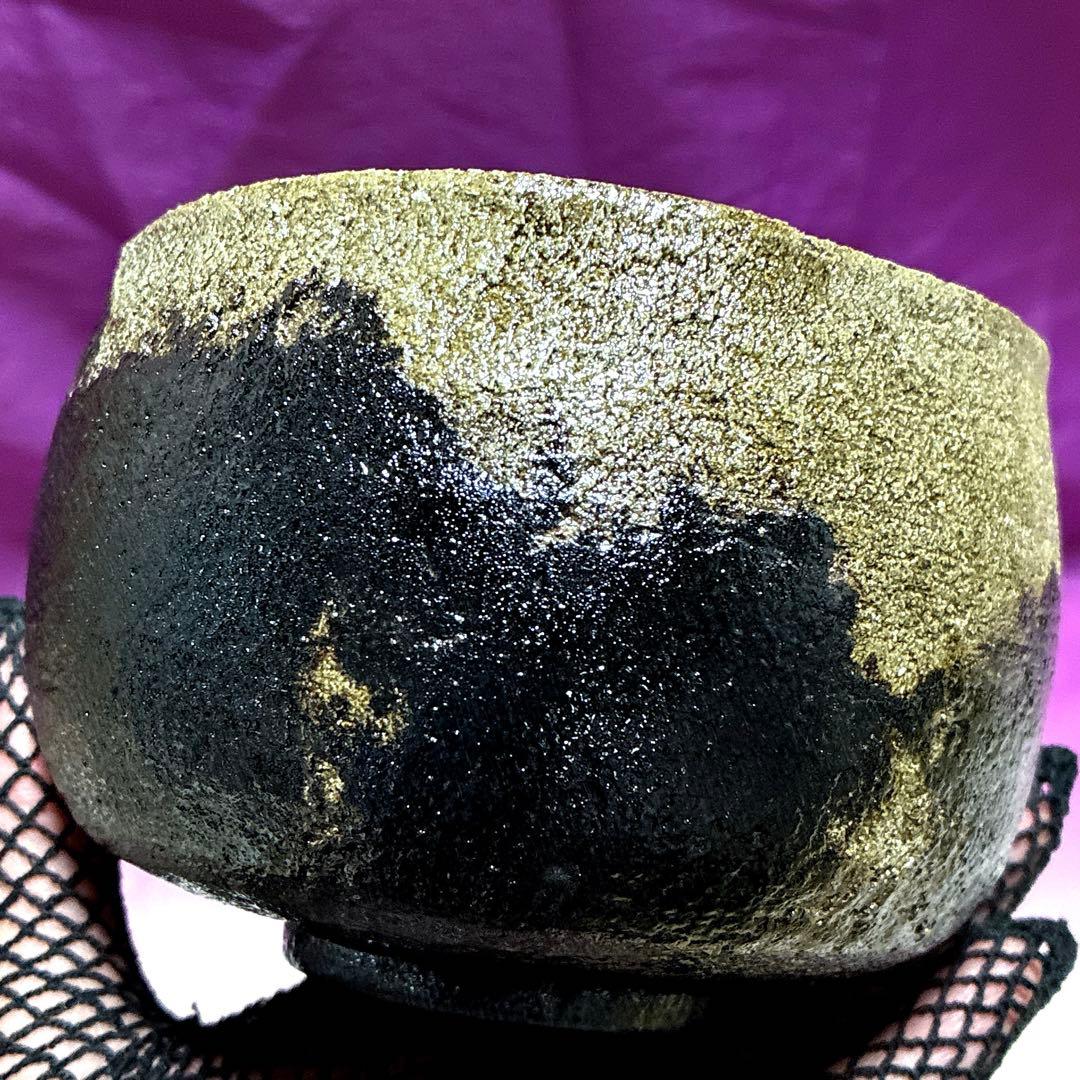 【茶盌】光悦✨黒楽 『時雨』桂窯✨作者：伊藤 桂楽